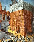 Jean Fouquet The Building of a Cathedral painting